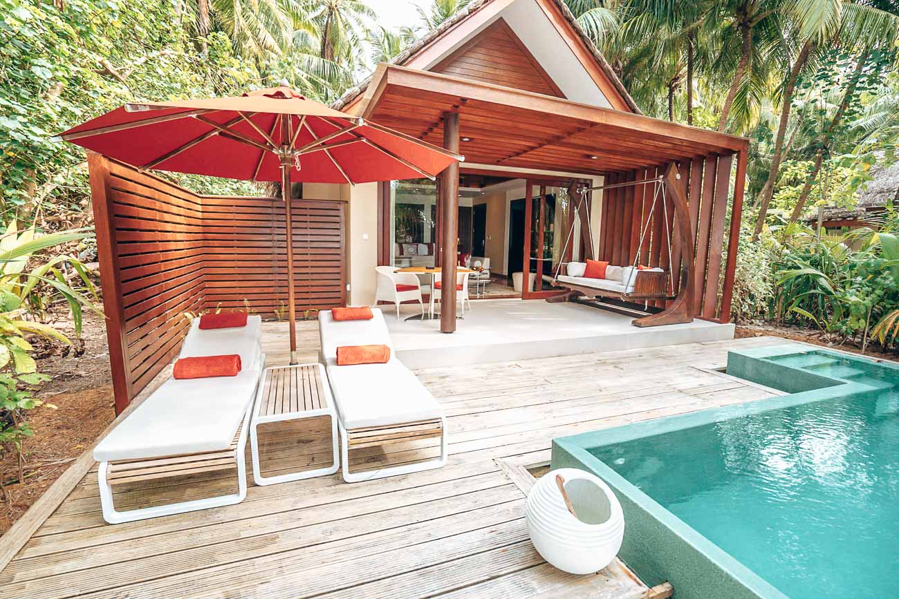 beach pool villa niyama maldives