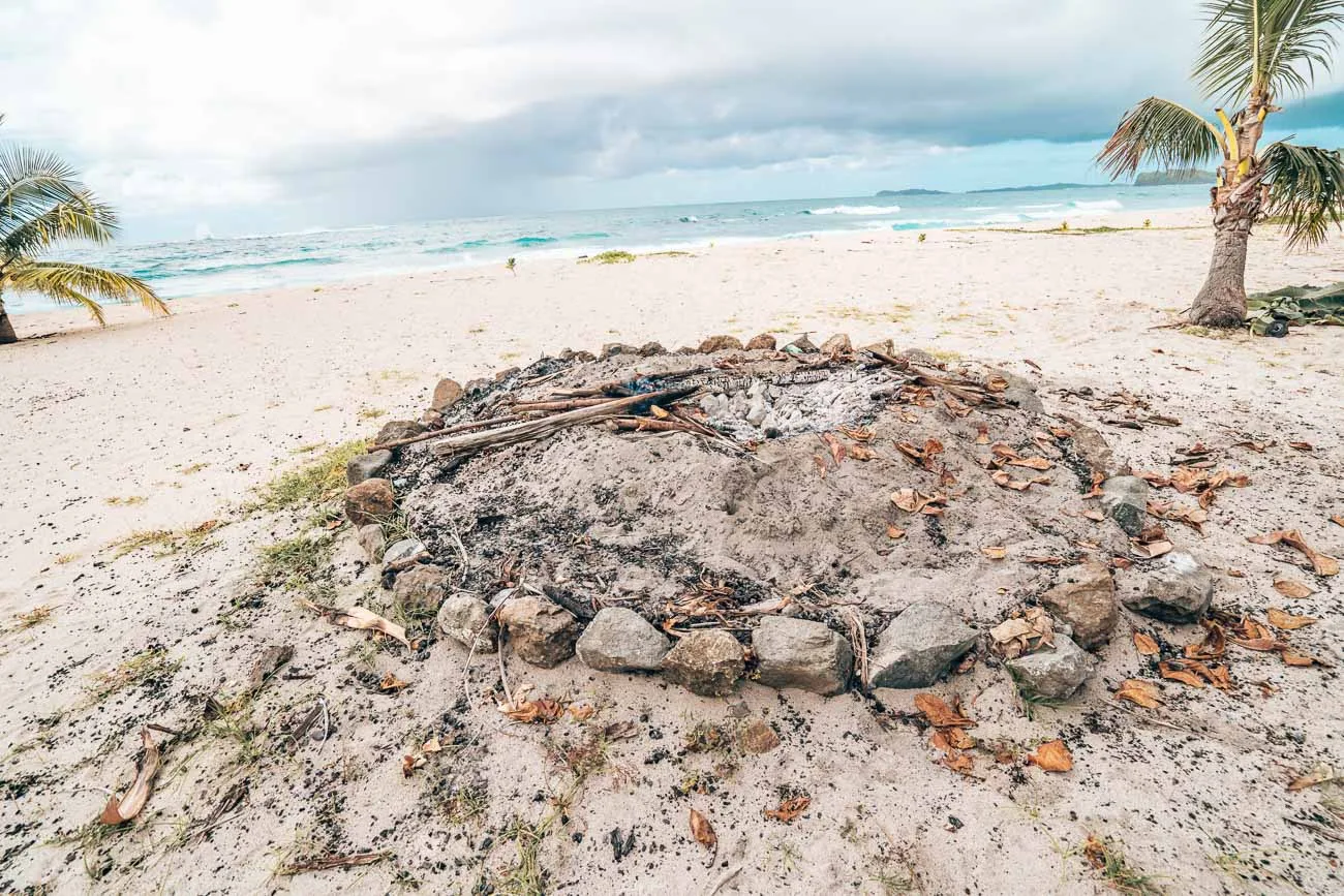 roasting pig Yasawa Island Resort