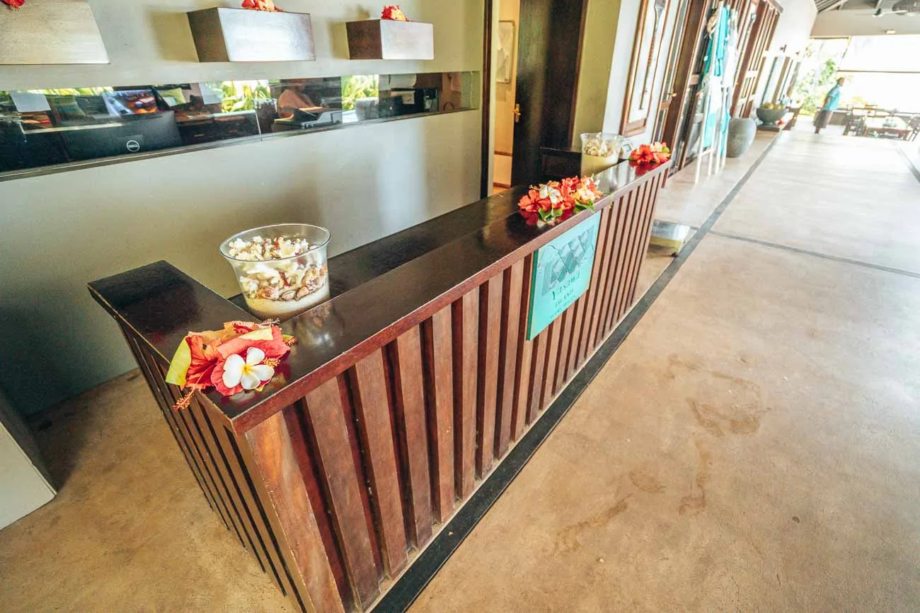 lobby yasawa island resort and spa