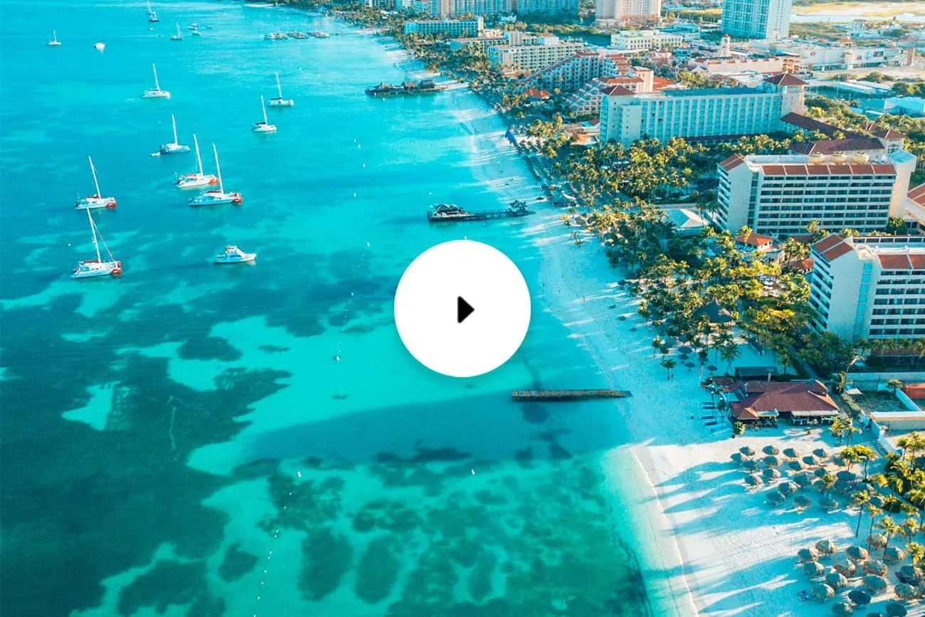 barcelo aruba drone view