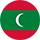 Circular Maldivian flag