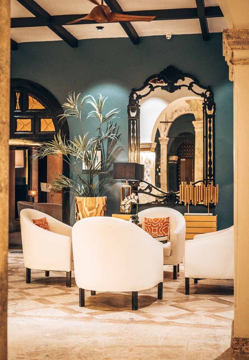 nighttime hotel lobby chairs sanctuary cap cana