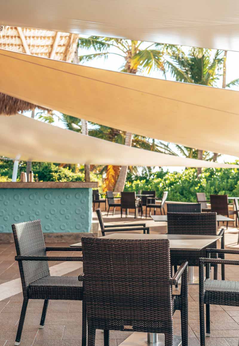 Westin Punta Cana breakfast seating area