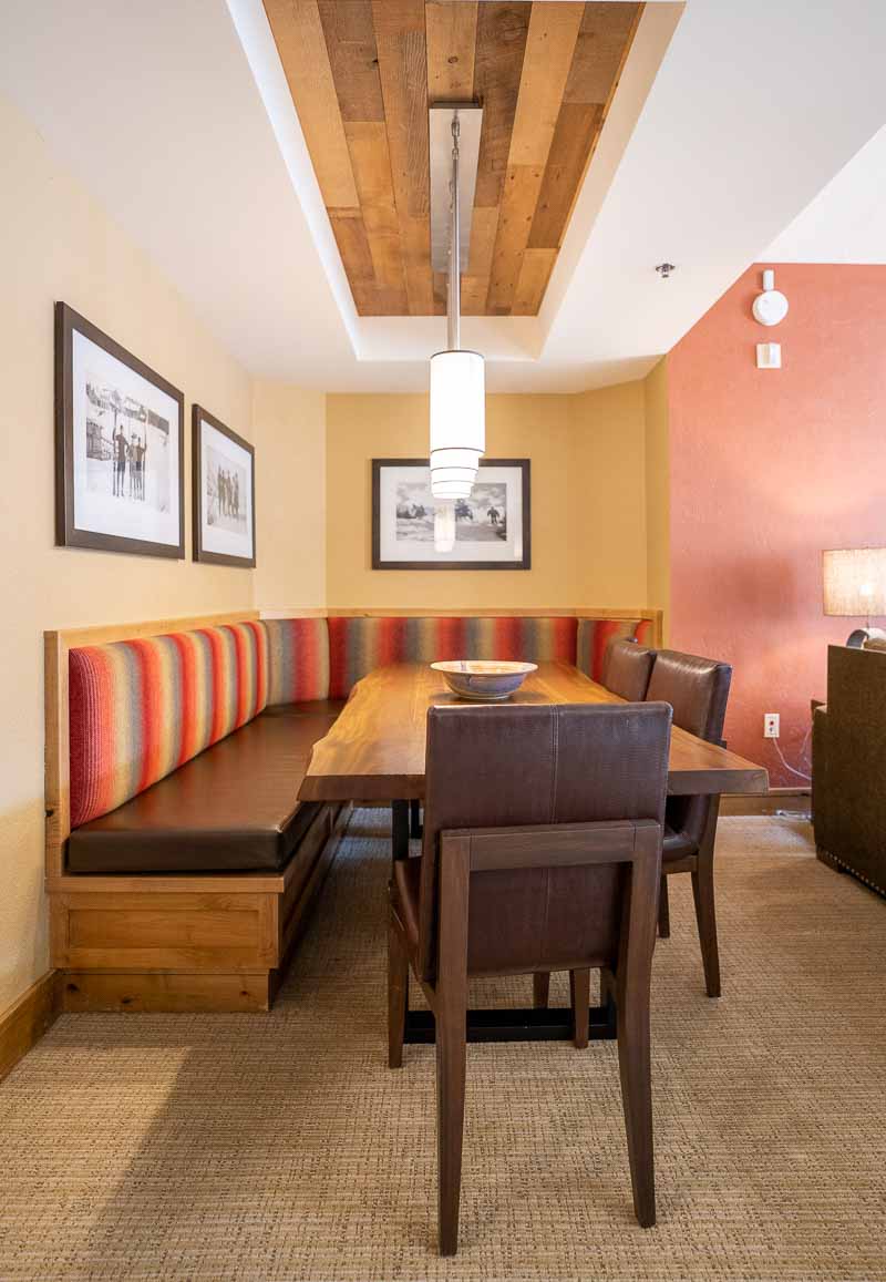 hotel room dining table one bedroom suite grand summit park city