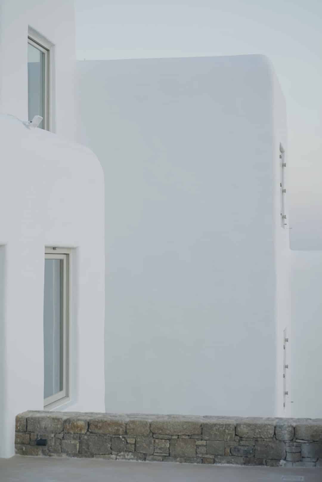 traditional white architecture mykonos