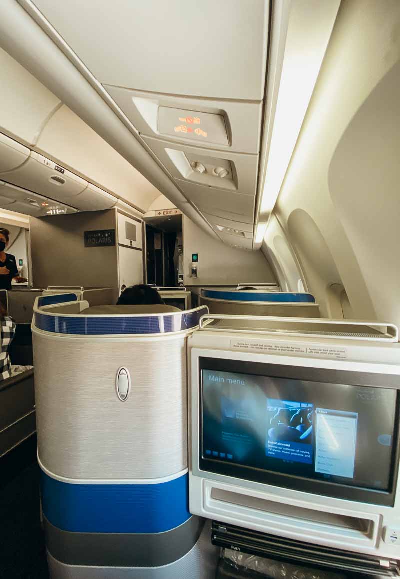 Seat 3L United Polaris boeing 767-300