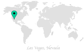 Map of where Voyager Guru is in the world, currently in Las Vegas, Nevada